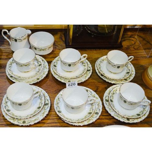 620 - 20pc Royal Staffordshire Romana Teaset