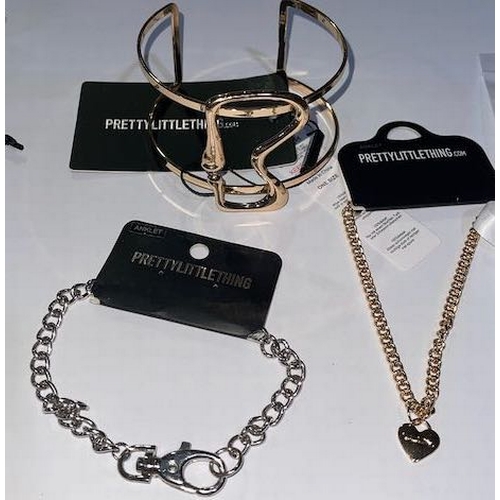 1017 - Pretty Little Thing Cuff + 2 x Anklets + Melissa Odabash Bracelet