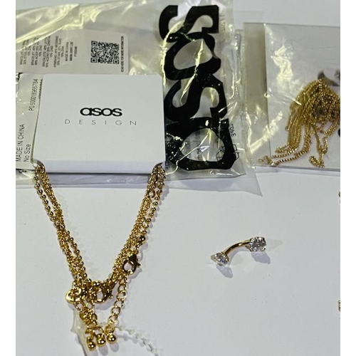 1019 - Asos Bracelet & Earrings + Luna Norte Pendant Necklace + Belly Button Bar