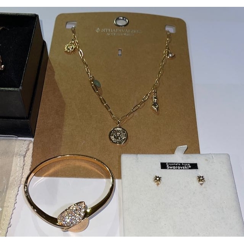 1022 - Stradivarius Accessories Necklace + Betty & Biddy Knot Bangle + Ladybird Watch + Swarovski Earrings ... 