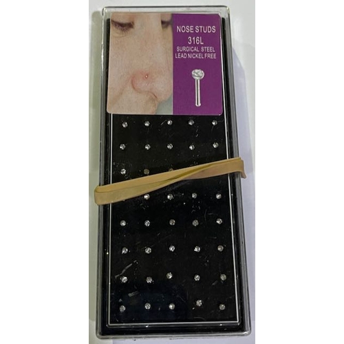 1027 - Tins LED Boogie Watch + Box Pack Of Nose Studs