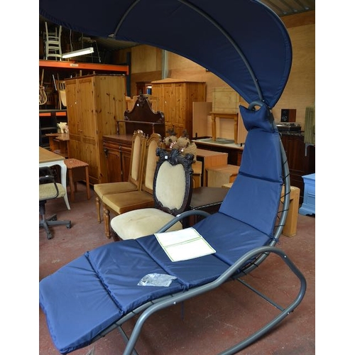 157 - Helicopter Garden Rocking Chair with Sun Shade