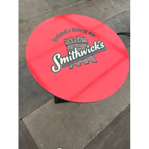 203 - Circular Cast Base Bar Table with Smithwicks Top