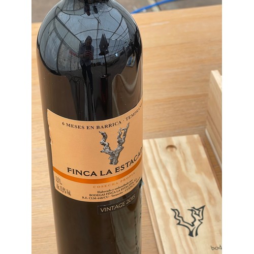 112C - *****ALL PROCEEDS TO CHARITY***** Finca La Estacada Tempranillo 1.5L in Original Wooden Case