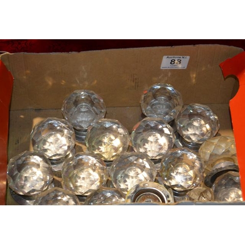 88 - Box Of Glass Door Knobs