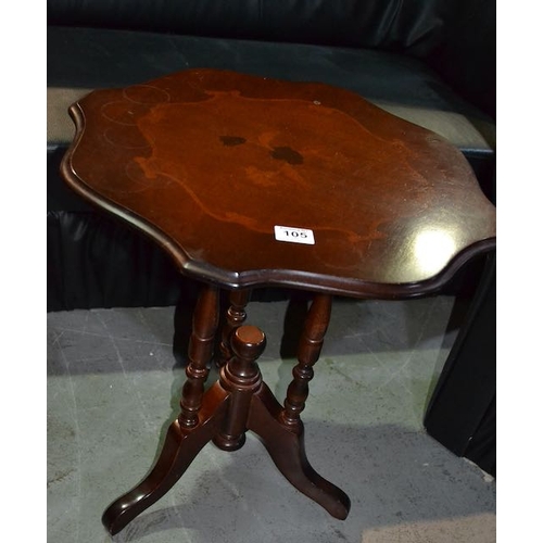 105 - Ornate Inlaid Wine Table