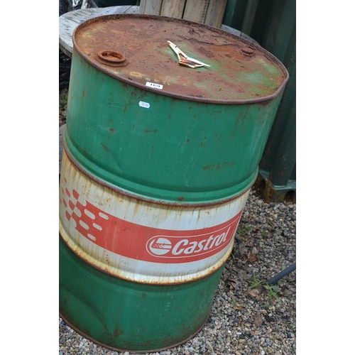 169 - Large Castrol Oil Drum