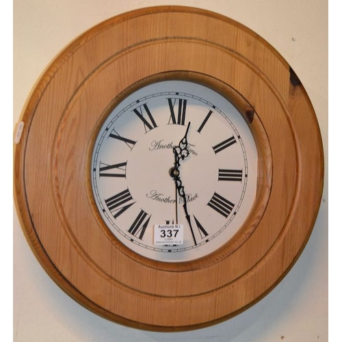 337 - Rustic Pine Another Time Another Place Clock