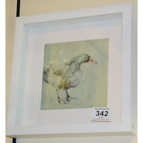 342 - Box Framed Duck Con Campbell Print