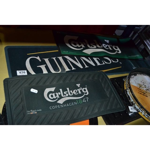 476 - Guinness + 2 Carlsberg Bar Mats