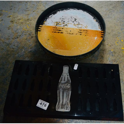 478 - Superkings Bar Tray + Coca Cola Drip Tray