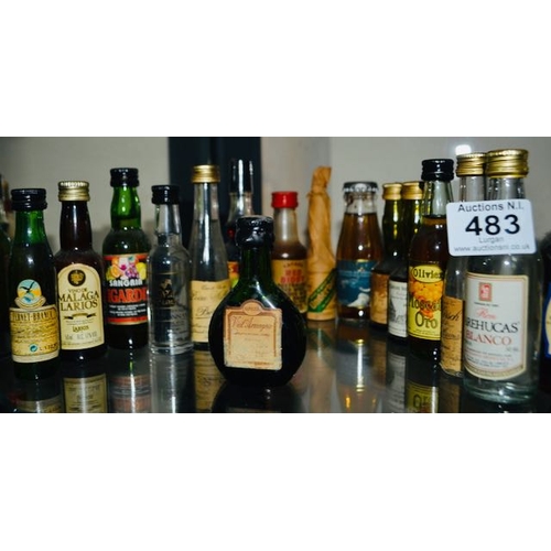 483 - Collection of 15 Decorative Miniatures Bottles