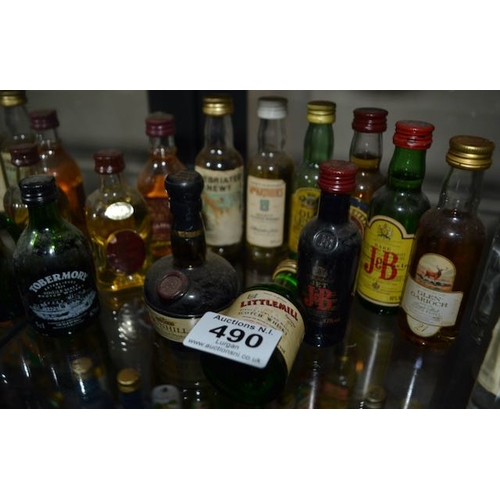 490 - Collection of 12 Decorative Scotch Miniatures Bottles