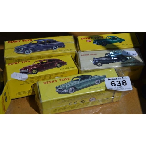 638 - Boxed Dinky Toy Model Car x5