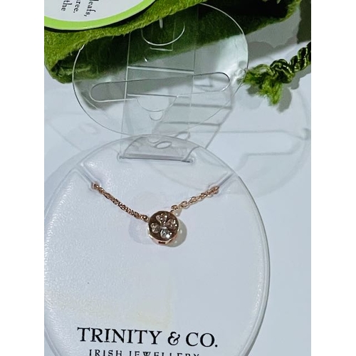 1068 - Trinity Irish Jewellery Four Leaf Clover Necklace