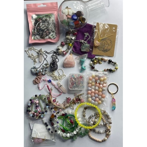 1086 - Collection Of Colourful Stones & Jewellery Etc