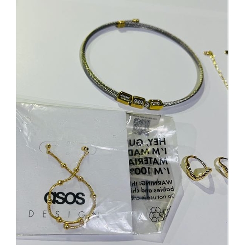 1049 - Collection of Jewellery inc. ASOS 14k Gold Plated Drop Earrings