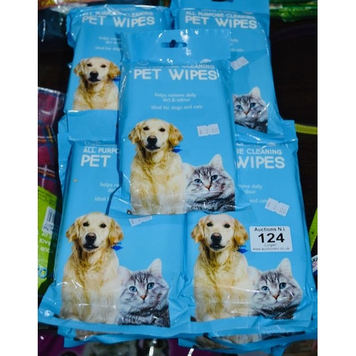 124 - 21 x Lemon Scented 50pk All Purpose Cleaning Pet Wipes