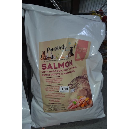 139 - pawsivity Grain Free 6kg Puppy Food Salmon With Haddock Etc