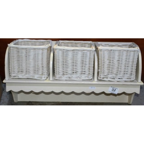 32 - AShabby Chic Basket Shelf