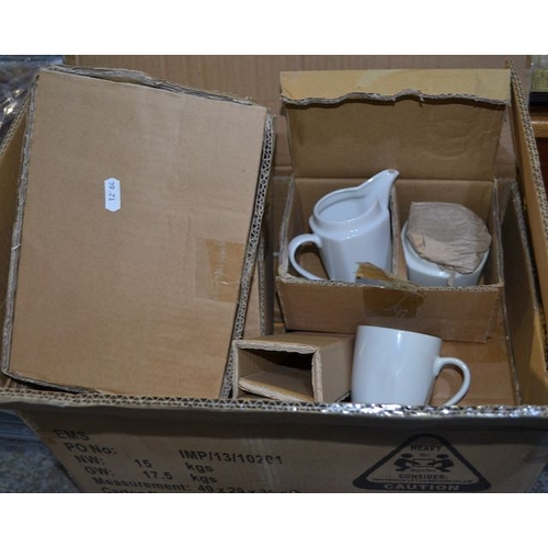 33 - Box Of White Porcelain Tea Service - Unopened