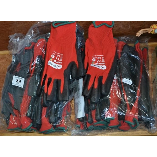 39 - 20 x Pairs Of Skytec Digit 1 Work Gloves