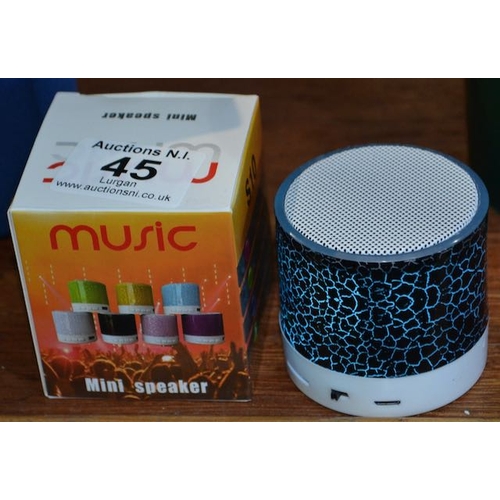 45 - Mini Light UP Bluetooth Speaker