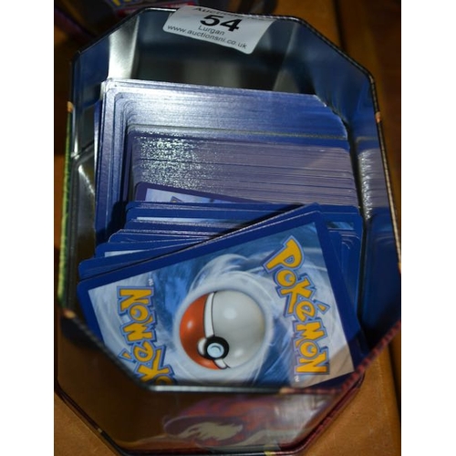 54 - Tin Of Pokemon Cards