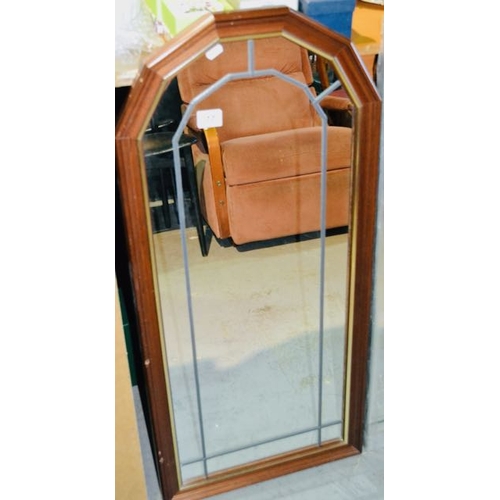 77 - Leaded Glass Mirror