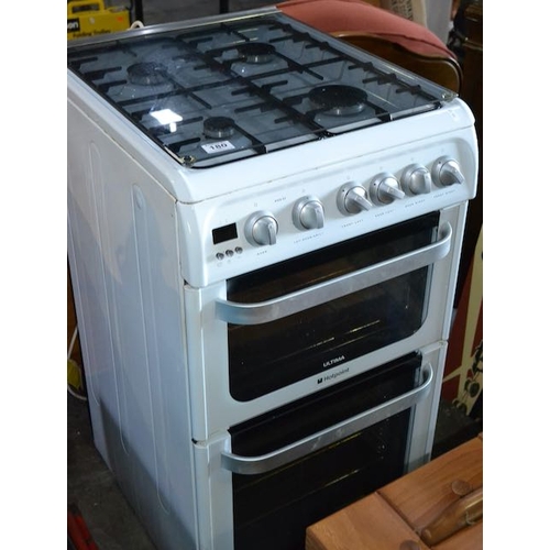 180 - Hotpoint Ultima Cooker With Gas Hob & Glass Top