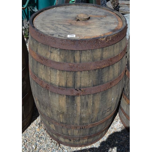 206 - Full Size Whiskey Barrell