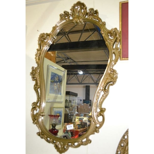 378 - Large Ornate Gilt Framed Mirror