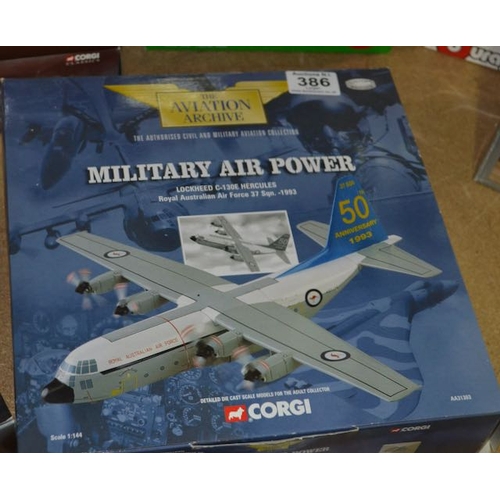 386 - Corgi 1:144 The Aviation Archive Military Air Power Lockheed C-130E Hercules - Royal Australian Airf... 