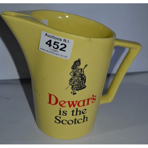 452 - Wade PDM DeWar's Scotch Whiskey Jug