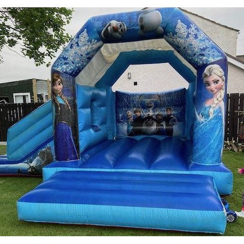 215B - Frozen Bouncy Castle with Slide - Appx 16x14'