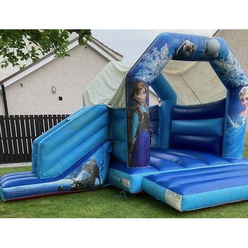 215B - Frozen Bouncy Castle with Slide - Appx 16x14'