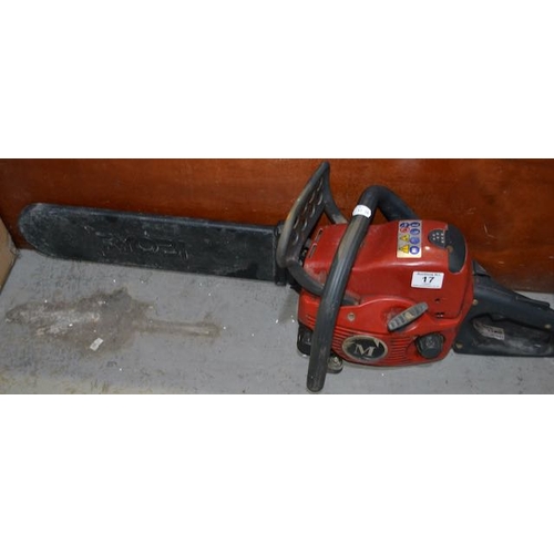 17 - Mountfield Petrol Chainsaw - Working