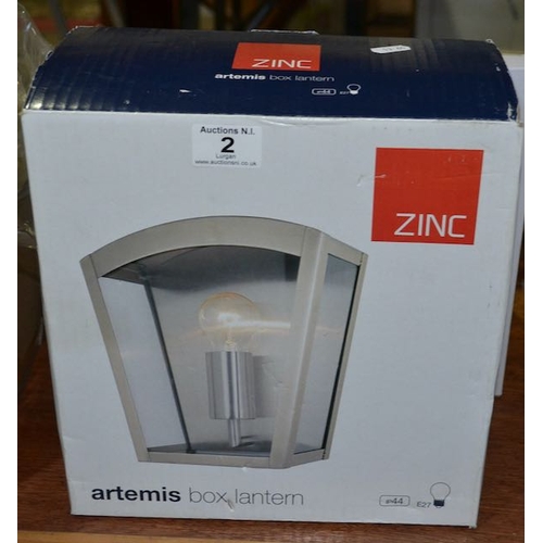 2 - Artemis Box Lantern - Boxed