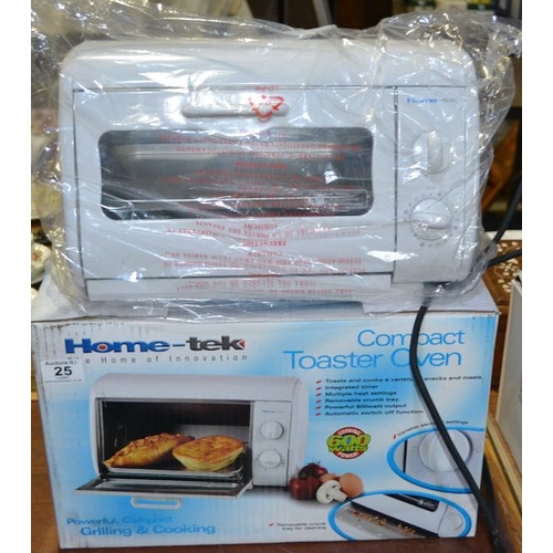 25 - Home-Tek Compact Toaster Oven - Unused