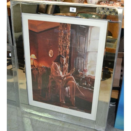 50 - Large Mirror Framed Rob Hefferan Print