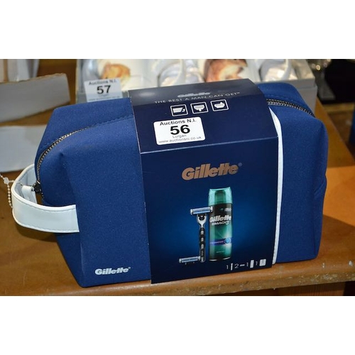 56 - Gillette Mach3 Washbag Gift Set