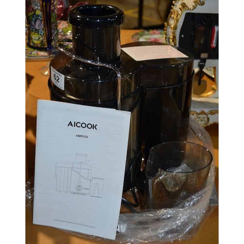 62 - Aicook Juicer - Unused With Manual