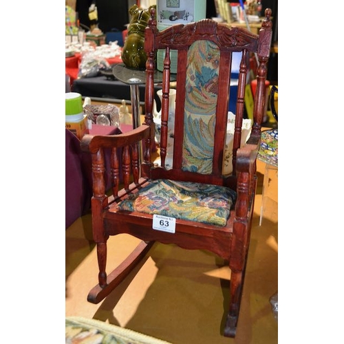 63 - Miniature Rocking Chair