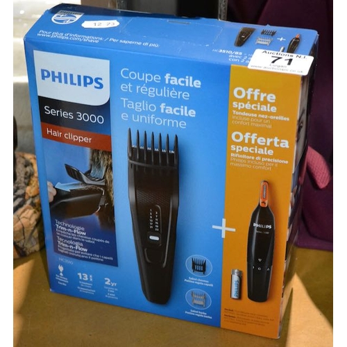 71 - Philips Series 3000 Hair Clipper - Box Sealed