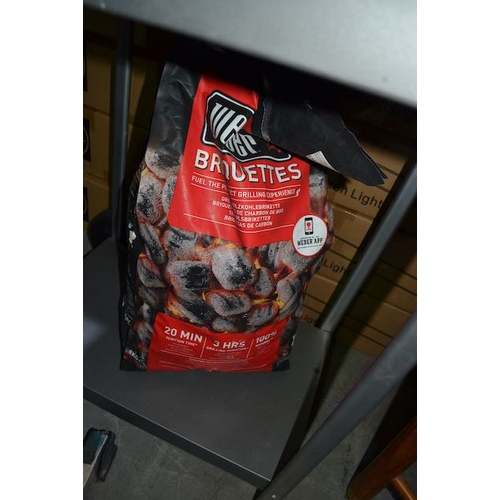 134 - Charcoal BBQ + Bag Of Weber Briquettes