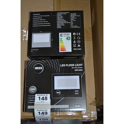 155 - 2 x 30w LED Flood Light (Vat Rated)