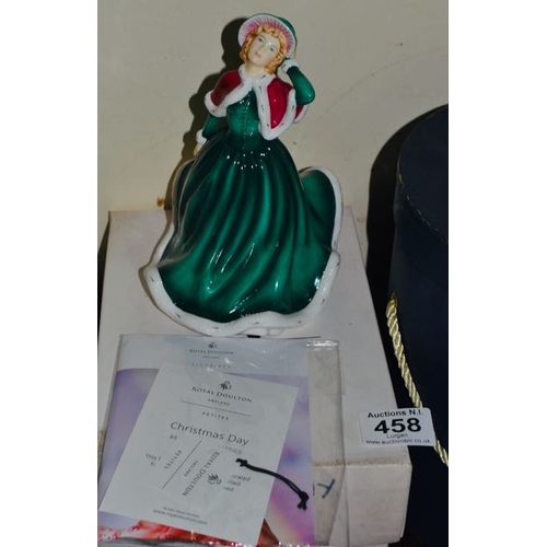 458 - Royal Doulton - Christmas Day - Boxed with Cert