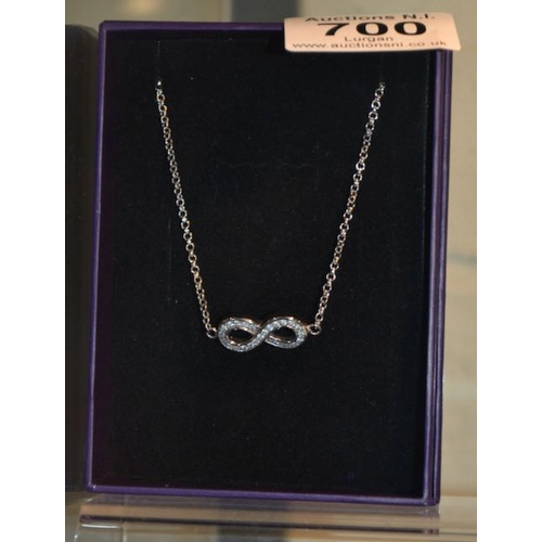 700 - Silver Infinity Necklace