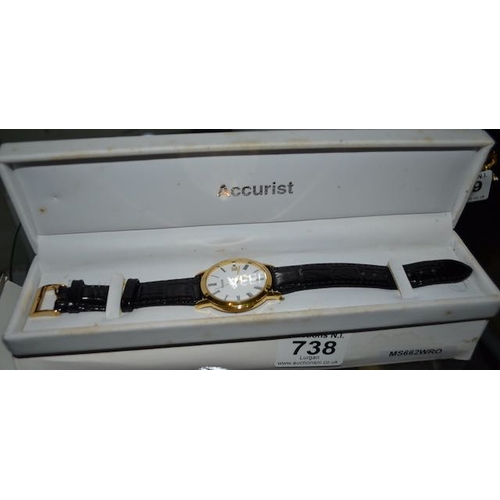 738 - Accurist Watch Boxed