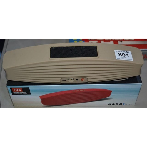 801 - F36 Wireless Speaker - Boxed